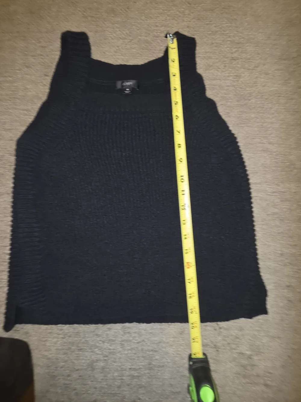 J Crew Black Knit Tank Top - Women's Sleeveless Sweater Medium
